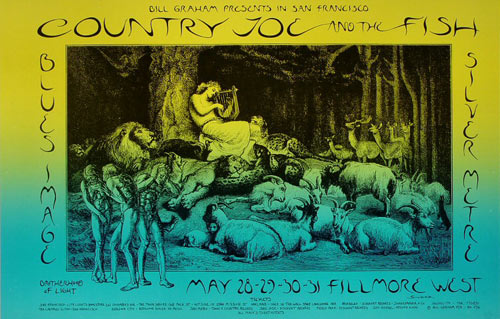 BG # 236 Country Joe and the Fish Fillmore postcard BG236