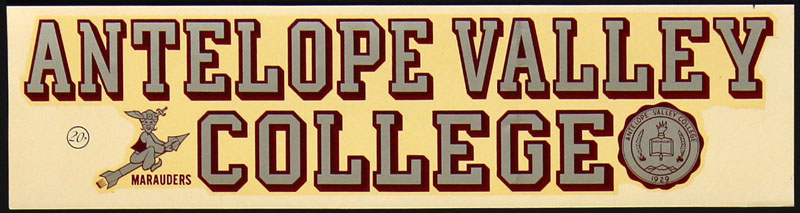 Antelope Valley College Marauders Decal