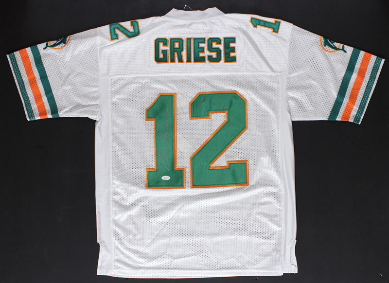 RSA Bob Griese Signed Pro-Edition White Football Jersey (Beckett)