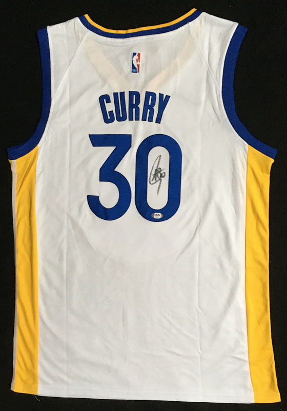 Stephen Curry Golden State Warriors Signed Autographed Basketball Jersey