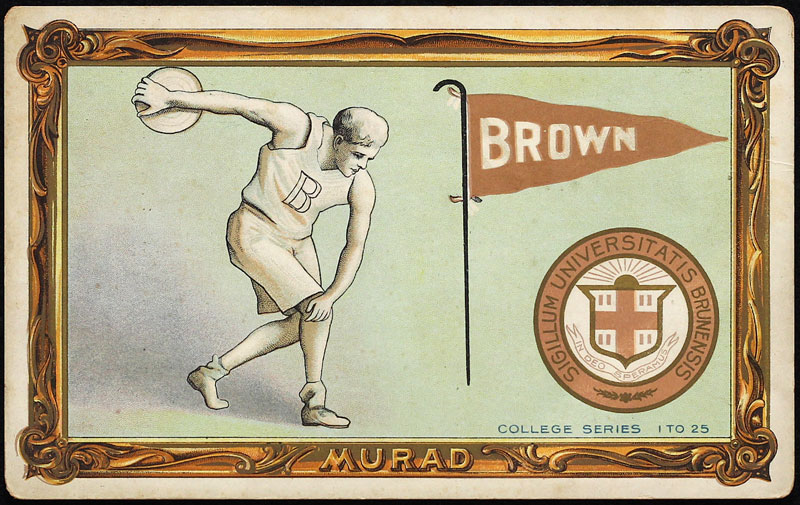 Murad T6 Brown University Discus Throw Cabinet Card