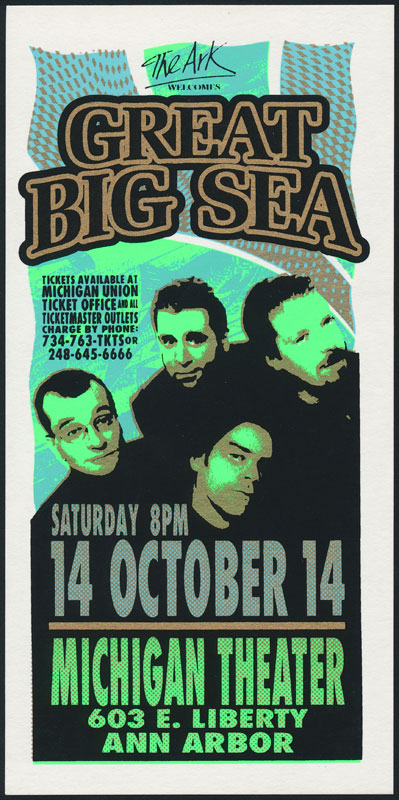 Mark Arminski Great Big Sea Handbill