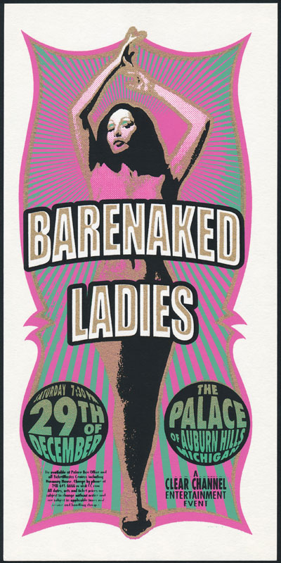 Mark Arminski Barenaked Ladies Handbill