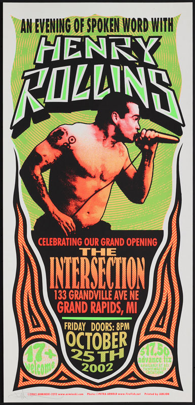 Mark Arminski Henry Rollins Poster