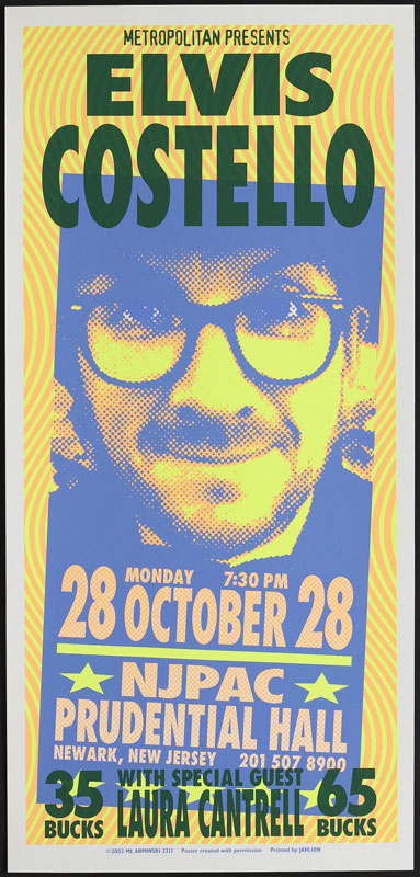 Mark Arminski Elvis Costello Poster