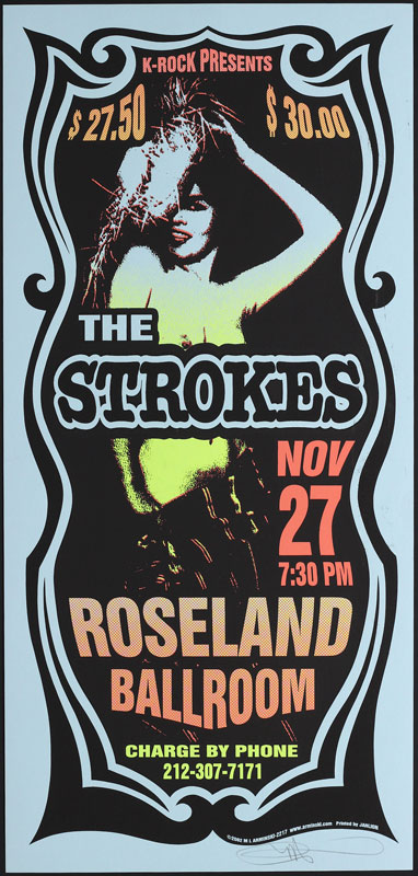 Mark Arminski The Strokes Poster