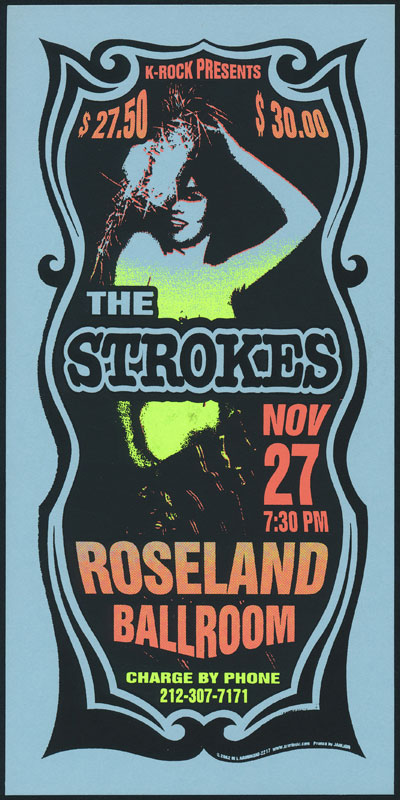 Mark Arminski The Strokes Handbill