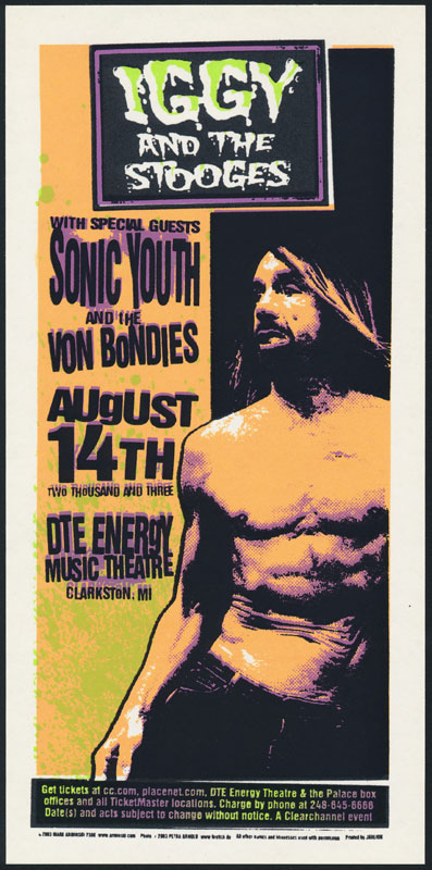 Mark Arminski Iggy And The Stooges Handbill