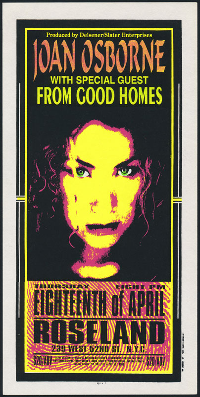 Mark Arminski Joan Osborne Handbill