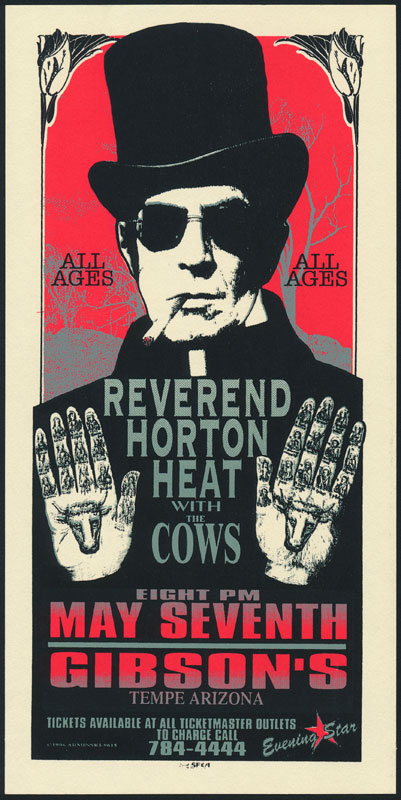 Mark Arminski Reverend Horton Heat Handbill