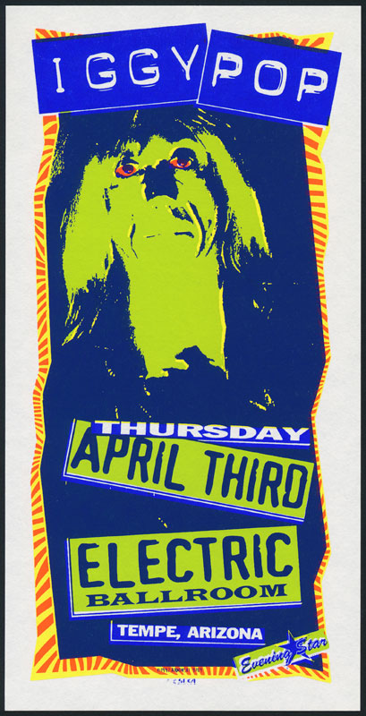 Mark Arminski Iggy Pop Handbill