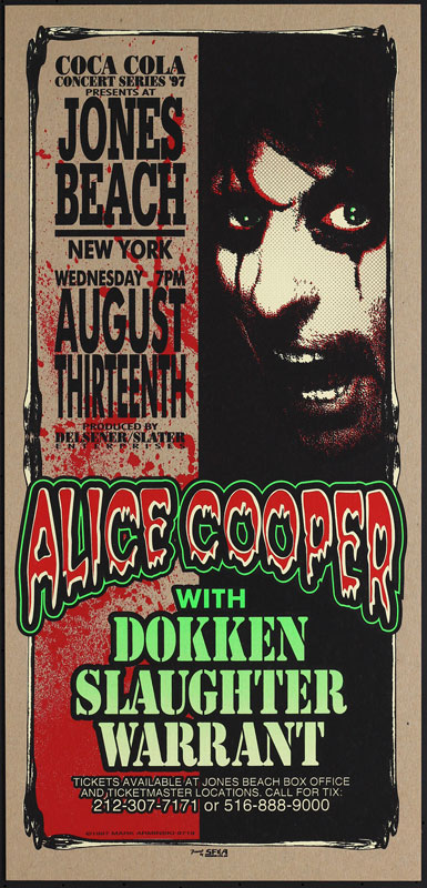 Mark Arminski Alice Cooper Poster