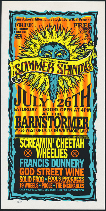 Mark Arminski Ann Arbor Summer Shindig Handbill