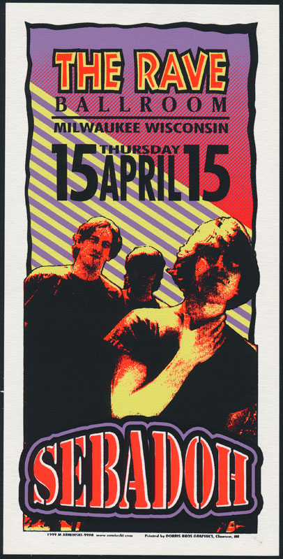 Mark Arminski Sebadoh Handbill