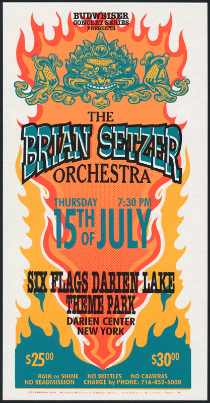 Mark Arminski Brian Setzer Orchestra Handbill