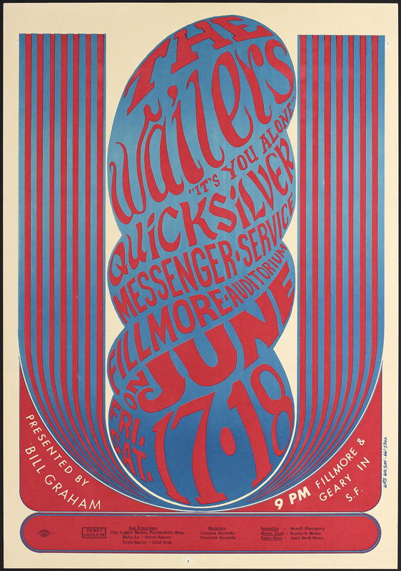 BG # 11-1 Wailers Fillmore Poster BG11