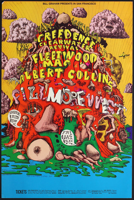 BG # 156-1 Creedence Clearwater Revival Fillmore Poster BG156