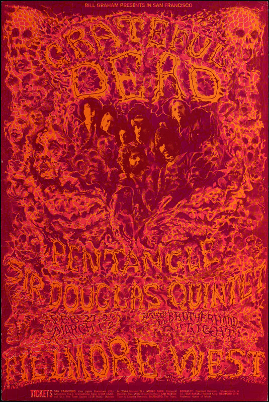 BG # 162-1 Grateful Dead Fillmore Poster BG162