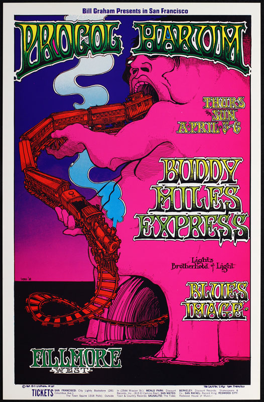 BG # 167-1 Procol Harum Fillmore Poster BG167