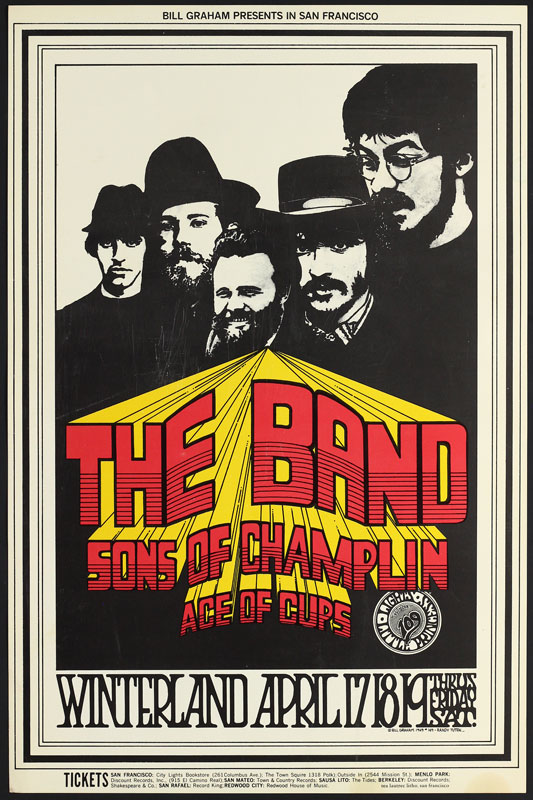 BG # 169-1 The Band Fillmore Poster BG169