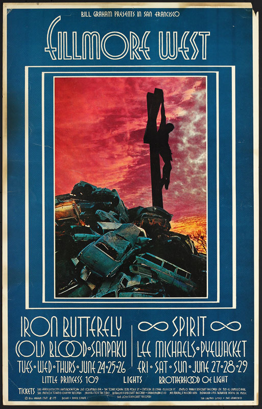 BG # 179-1 Iron Butterfly Fillmore Poster BG179