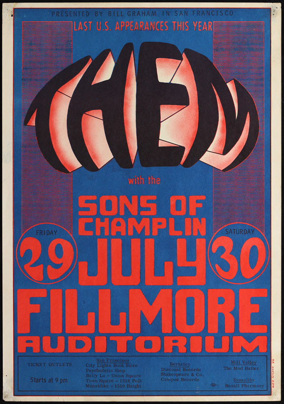 BG # 20-1 Them Fillmore Poster BG20