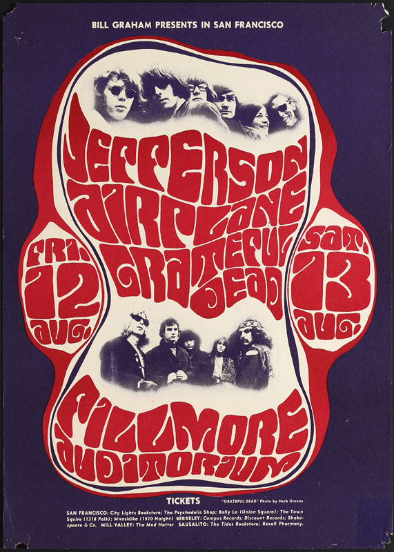 BG # 23-1 Jefferson Airplane Fillmore Poster BG23