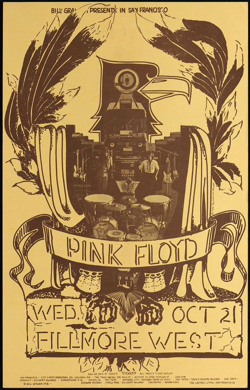 BG # 230A-1 Pink Floyd Fillmore Poster BG230A