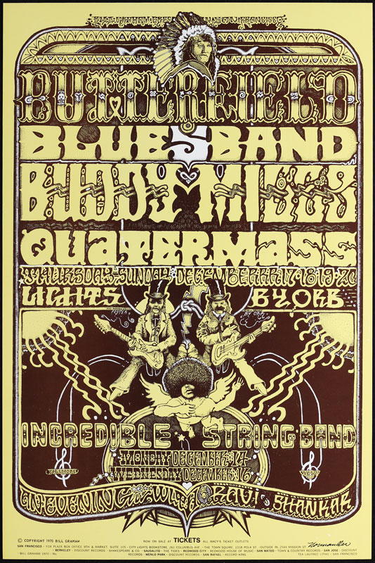 BG # 261-1 Butterfield Blues Band Fillmore Poster BG261