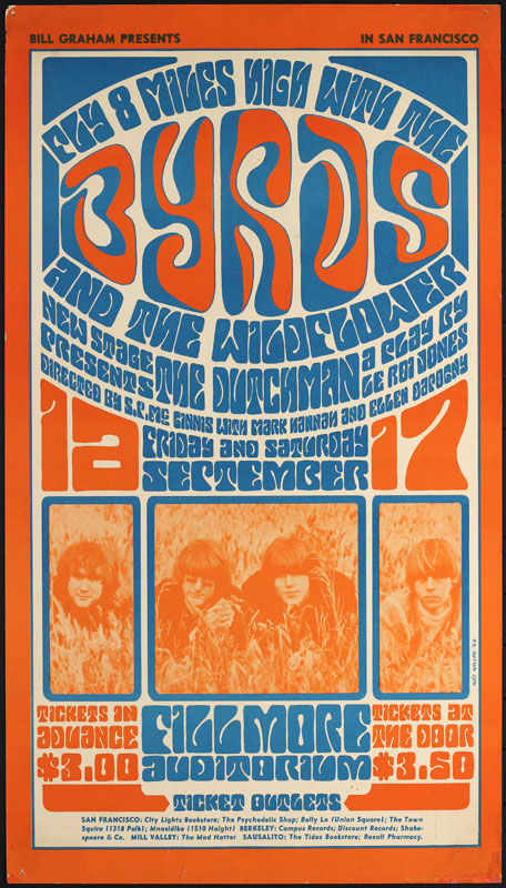 BG # 28-1 Byrds Fillmore Poster BG28