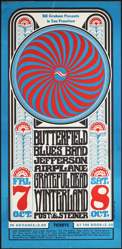 BG # 30-1 Butterfield Blues Band Fillmore Poster BG30