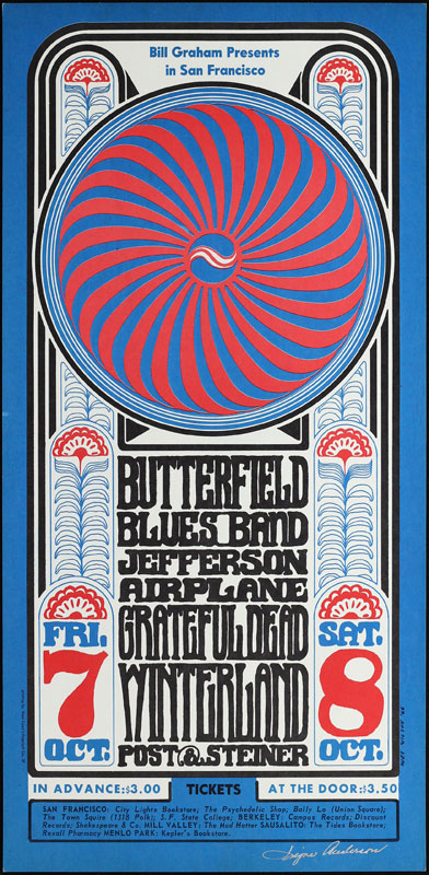 BG # 30-3 Butterfield Blues Band Fillmore Poster BG30