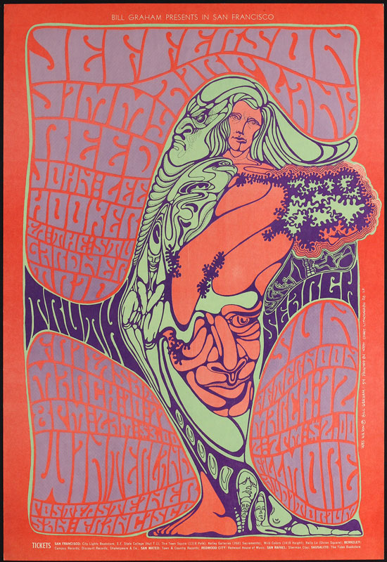 BG # 54-1 Jefferson Airplane Fillmore Poster BG54