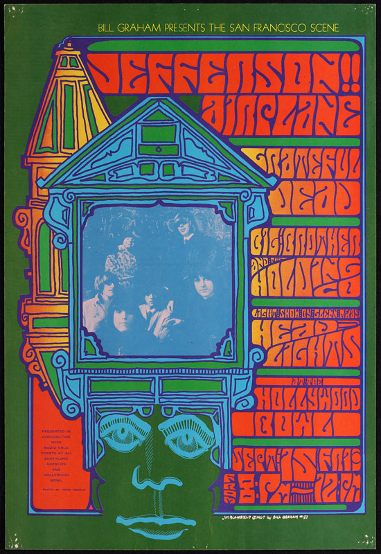 BG # 81-1 Jefferson Airplane Fillmore Poster BG81