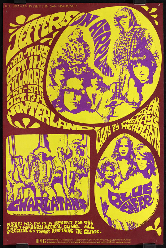 BG # 88-1 Jefferson Airplane Fillmore Poster BG88