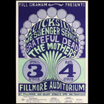 BG # 9-1 Quicksilver Messenger Service Fillmore Poster BG9