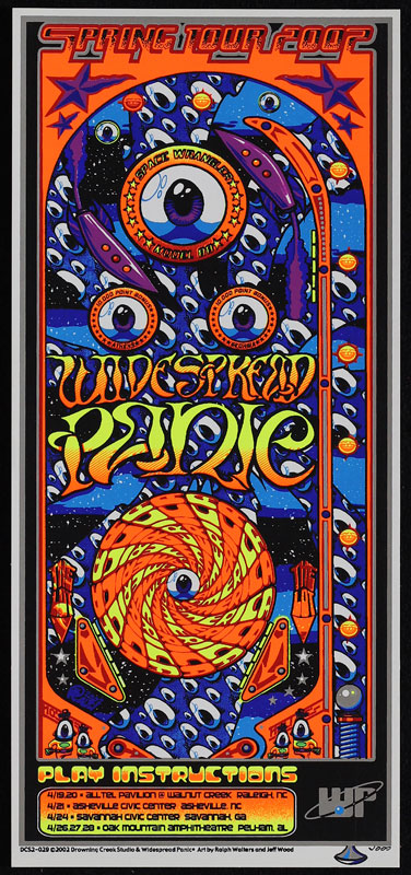 W. Ralph Walters and Jeff Wood - Drowning Creek Widespread Panic Spring Tour Handbill