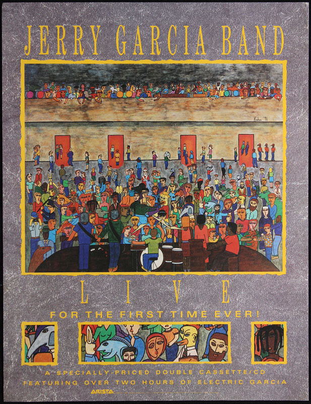 John Kahn Jerry Garcia Band - Live Album Release Promo Poster