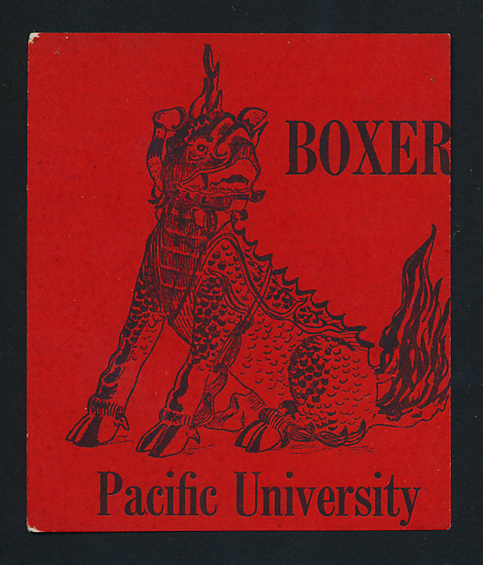 Pacific University Boxers Decal