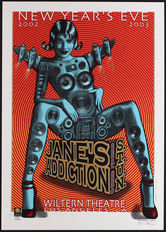 Emek Jane's Addiction New Year's Eve 2002-2003 Poster