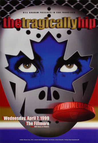 The Tragically Hip 1999 Fillmore F373 Poster