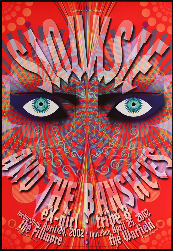 Siouxsie and the Banshees 2002 Fillmore F520 Poster - D. King Gallery