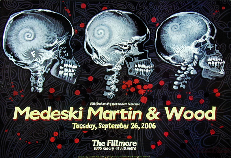 Medeski Martin and Wood 2006 Fillmore F808 Poster