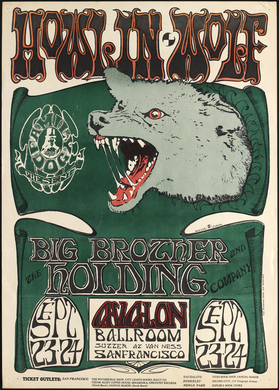 FD # 27-1 Howlin Wolf Family Dog Poster FD27