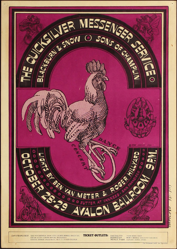 FD # 32-1 Quicksilver Messenger Service Family Dog Poster FD32