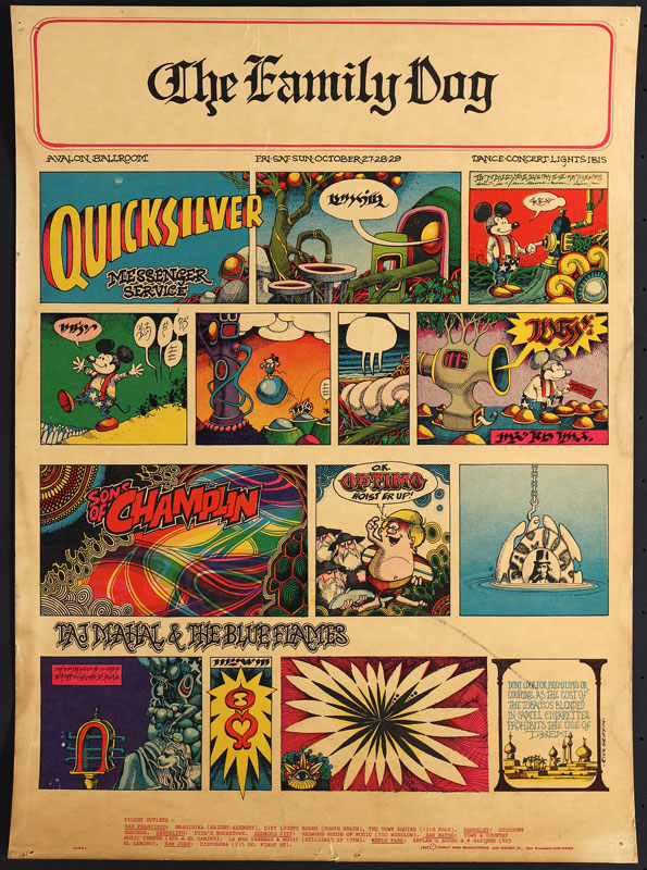 FD # 89-1 Quicksilver Messenger Service Family Dog Poster FD89