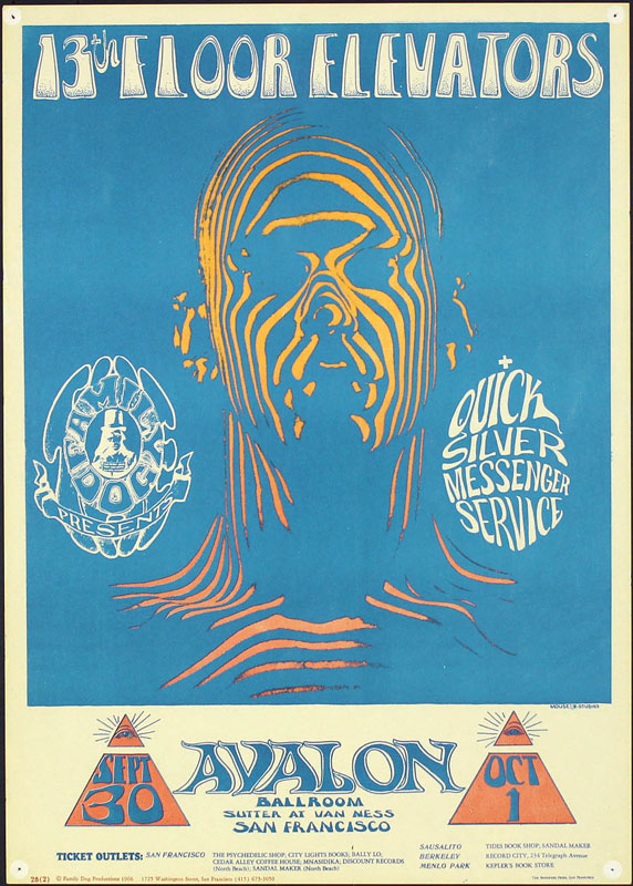 FD # 28-2 13th Floor Elevators Family Dog Poster FD28