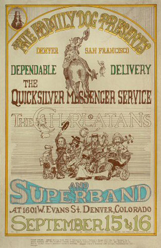 FD # D-2-1 Quicksilver Messenger Service Family Dog Poster FDD-2