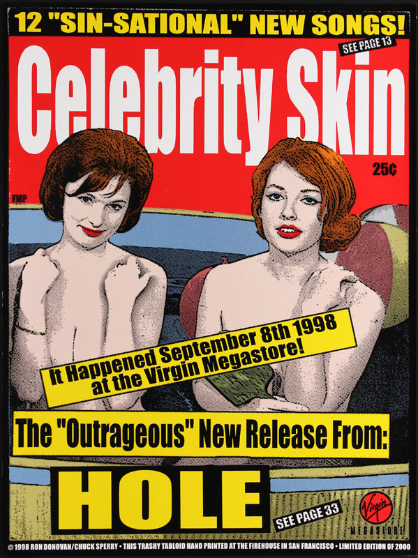 Firehouse - Chuck Sperry Hole Celebrity Skin Album Release Poster