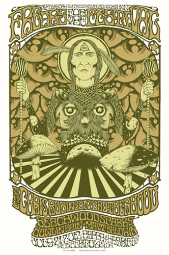 Alan Forbes Freaks for the Festival - Chris Robinson Brotherhood Poster